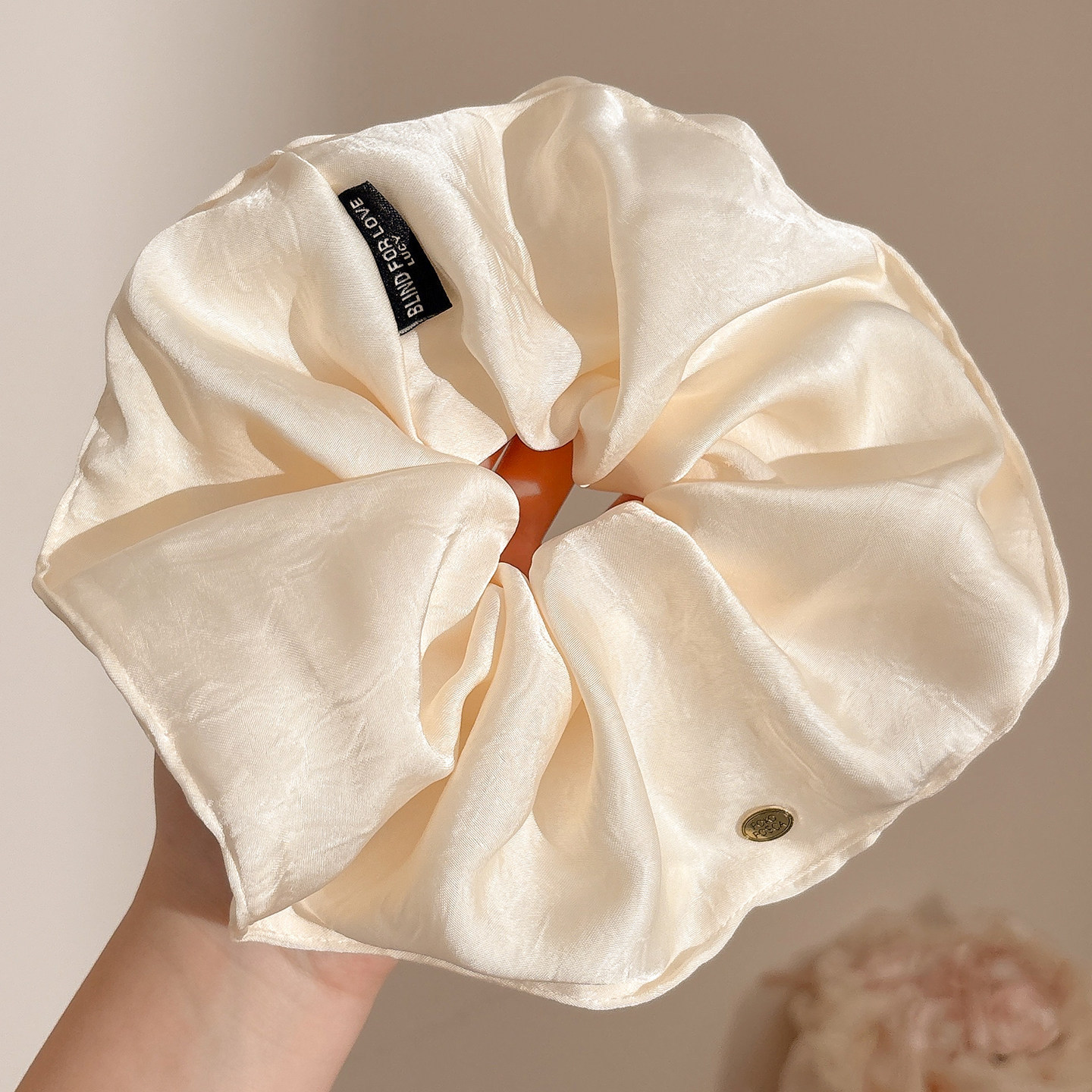 2026 nuevo estilo coreano super grande anillo de pelo intestino grande niñas de alto nivel de sensación de cabello de flores cuerdas de cabello de cordón de goma adornos para el cabello