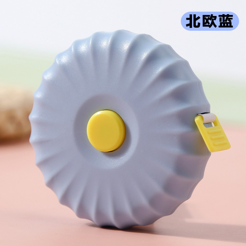 便携2米小卷尺学生米尺软尺皮尺量三围腿腰胸围测量衣服樱花粉|undefined