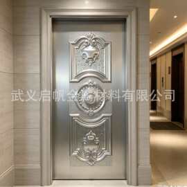 冲压压花金属门板 成型装饰板材 出租公寓 自建房住宅入户门面板
