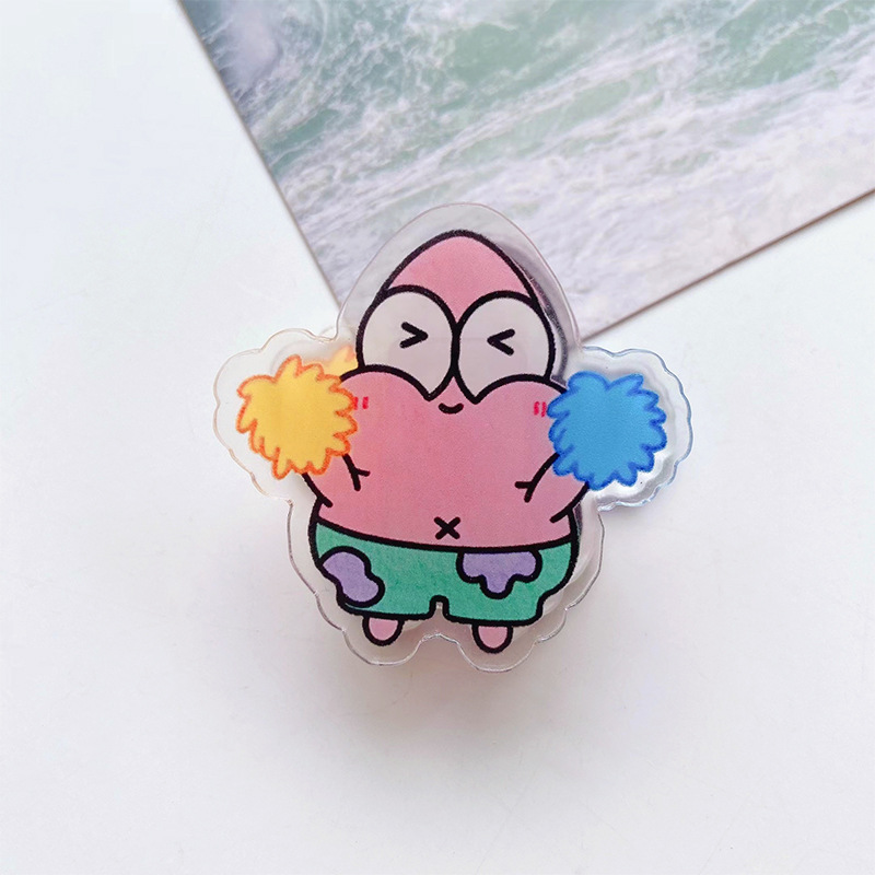 Cartoon sponge children's acrylic double-sided folder