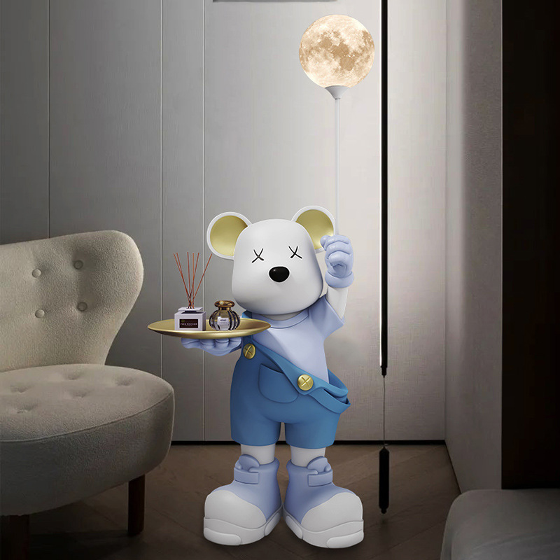 Violent bear large decoration living room large floor Internet celebrity tray audio TV cabinet sofa next to new home housewarming gift