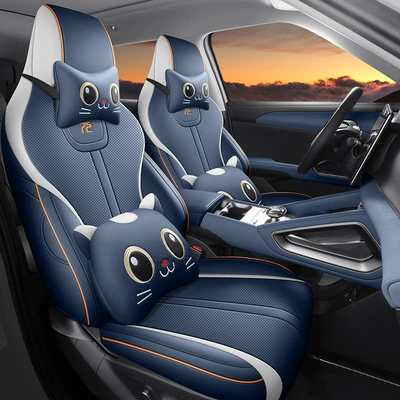 Modelə uyğun (Original) oturacaq örtükləri: Car Interior Modification Car Seat - deep-blue-cartoon-version-note-the-model-year-rear-half-pack