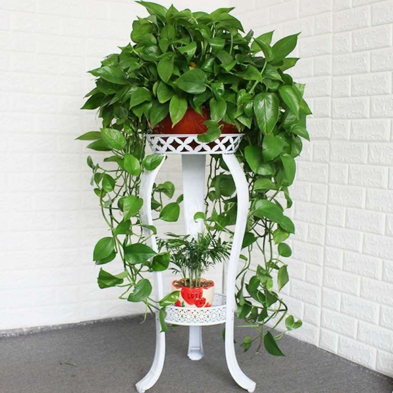 [Bold Thickened] Iron Flower Stand Multi-layer Balcony Bedroom Modern Simple Green Flower Orchid Pot Stand