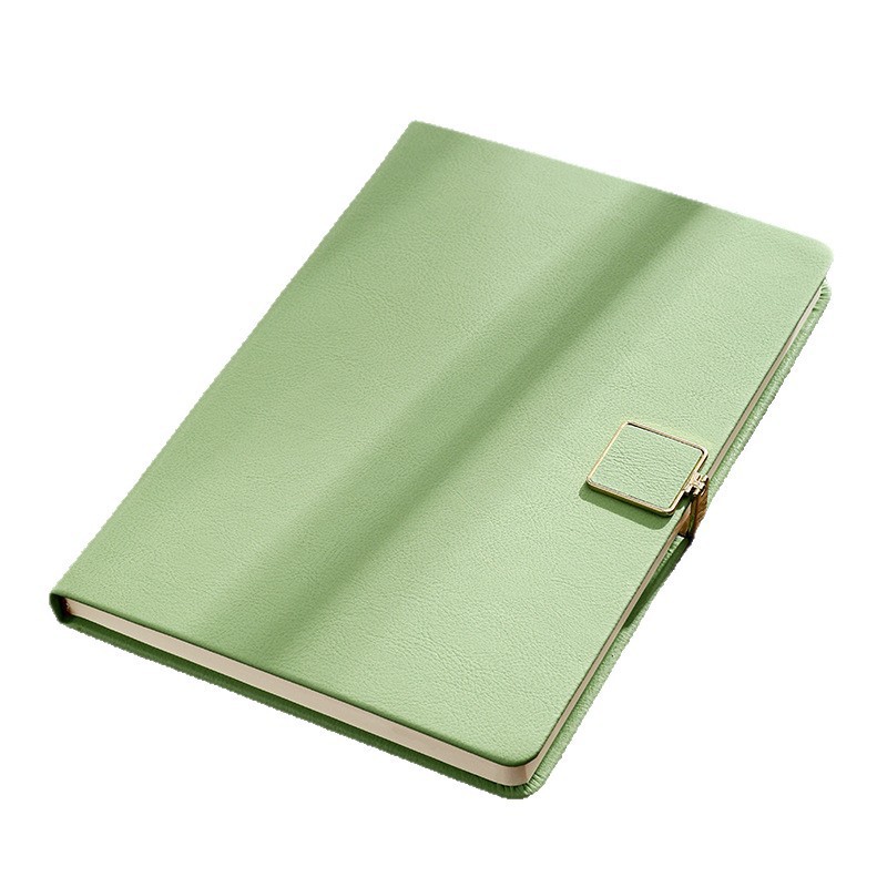 Cuaderno de portátil a5 puede imprimir logotipo DZ engrosado hebilla de escritorio de negocios grabación simple y exquisita superficie de cuero