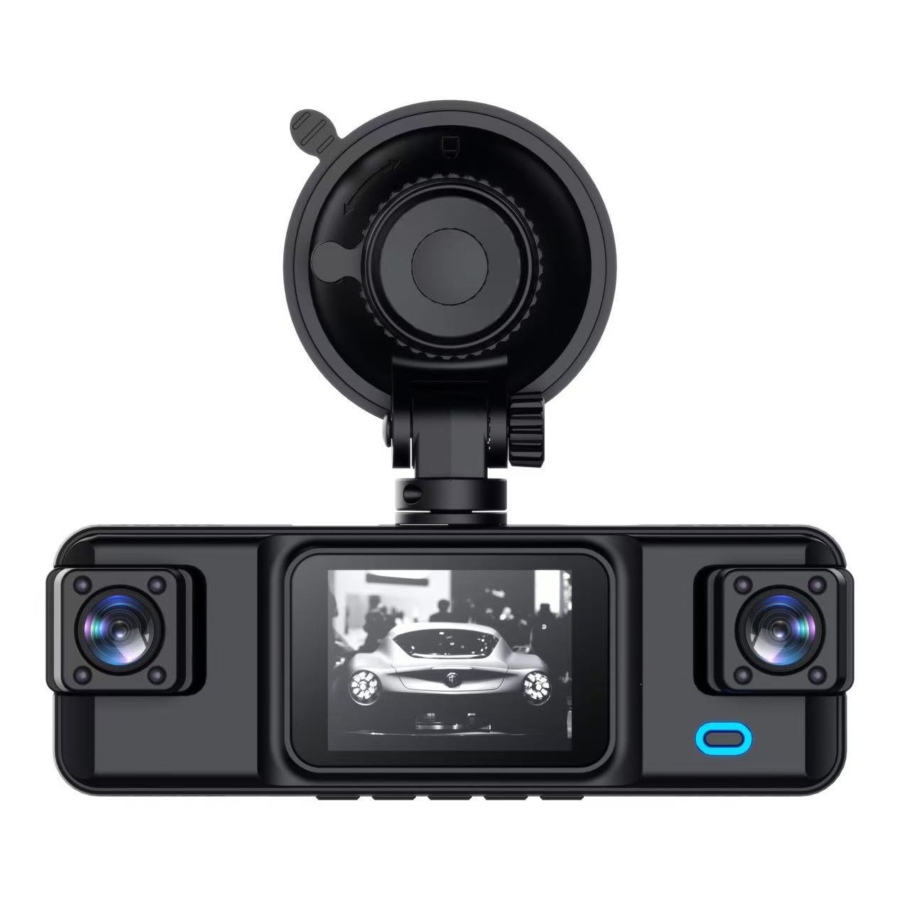 New cross-border dashcam with HD 1080 four-camera recording, WiFi mobile phone connectivity, reversing image, night vision, and four lenses