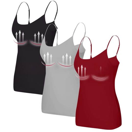 Cross-Border Export 2Pc Long Style with Chest Pad, Beautiful Back Camisole, Inner Wear T-Shirt, All-In-One Inner Layering Shirt Modal