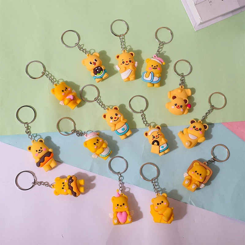 Keychain for students, toy, doll with accessories