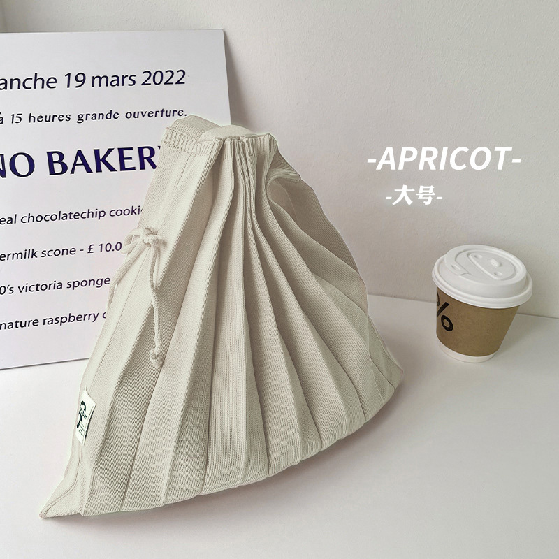 Corea del Sur Dongdaemun nicho bolso arco iris bolso plegable bolso de hombro de punto bolso de mano