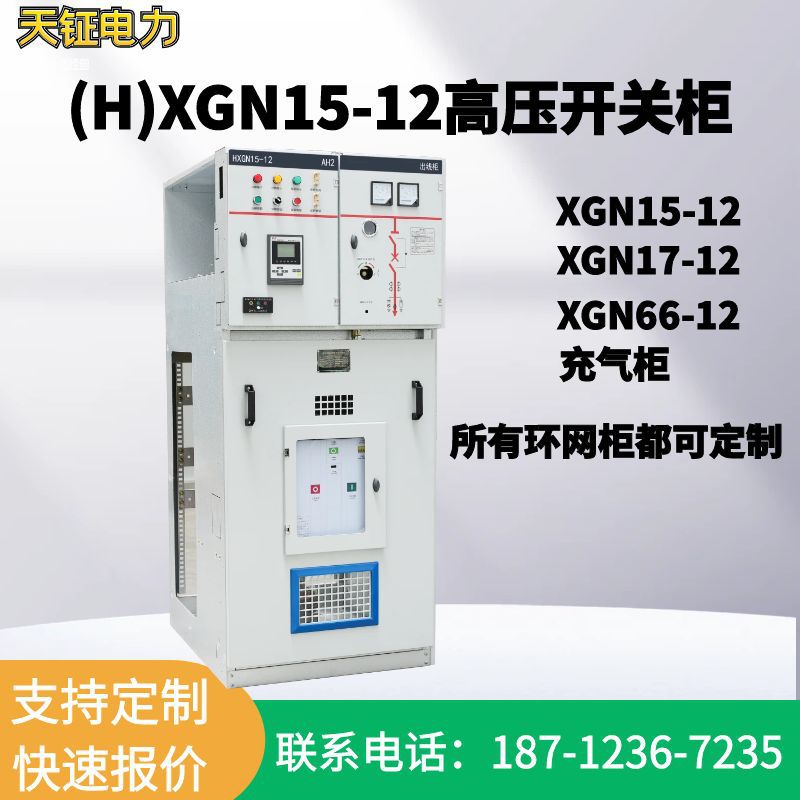 N15-12高压环网柜充气柜10KV高压开关柜进出线柜计量柜来图