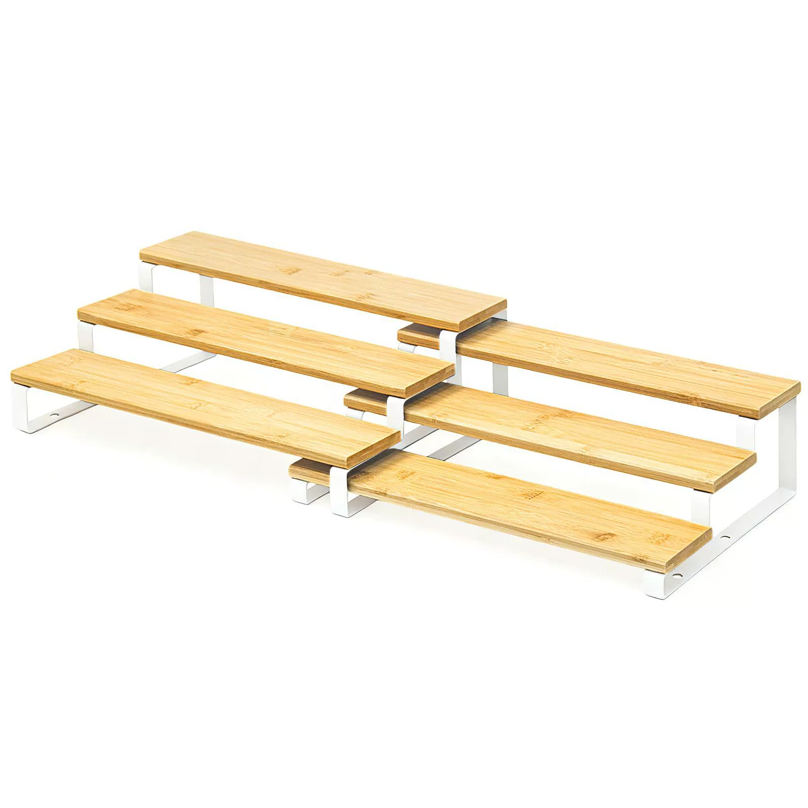 Storage Rack Spice Rack Multi-tier Desktop Bamboo from Yomiego