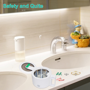Ultrasonic Invisible Braces Cleaning Machine, Small Denture Cleaner, Multifunctional Household Easy-To-Carry Uv Sterilization