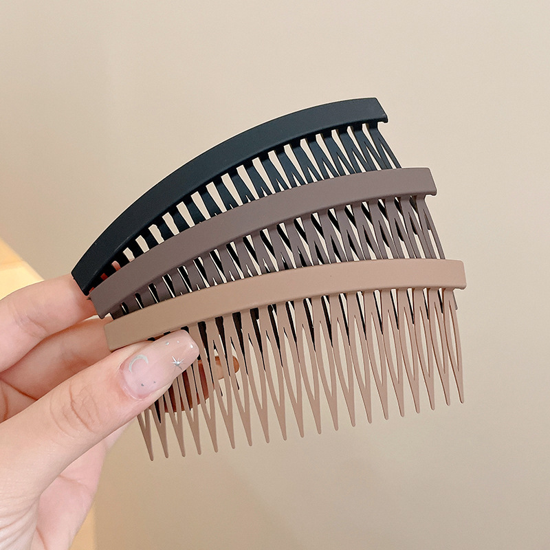 Moda horquilla esmerilada de las mujeres gran inserto peine cabello roto acabado artefacto flequillos peine de pelo Cabeza trasera clip tocado horquilla