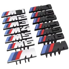 BMW m センターグリルロゴフェンダーサイドロゴ X3X1 新しい 5 シリーズ 4 シリーズ 3 シリーズ改造車のテールロゴ装飾ステッカーに適しています。