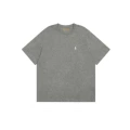 Cotton T-Shirt--Dark Gray with White Logo