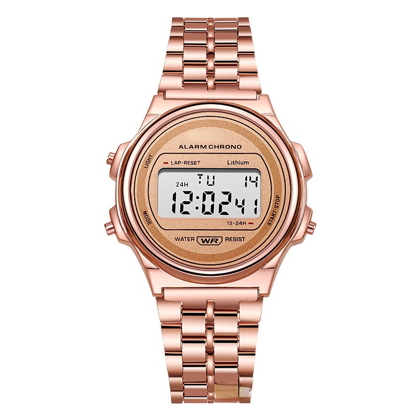 Comercio exterior caliente LED reloj electrónico WR F91W correa de acero A159 nueva Ronda reloj de moda multifuncional reloj electrónico