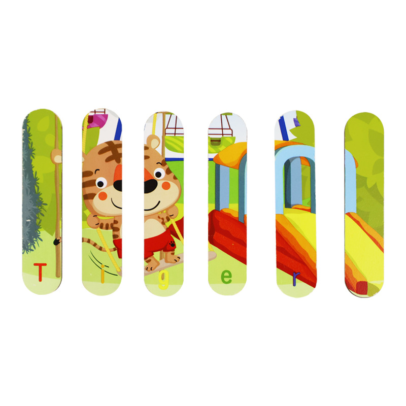 Bloques transfronterizos rompecabezas de barras niños pequeños educación temprana puzzle helado dibujos animados juguetes de puzzle al por mayor