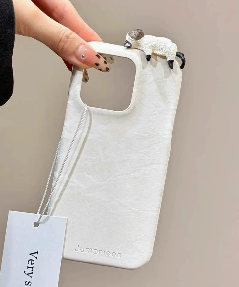White cat-white three-pack leather shell jm
