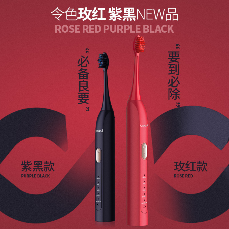 Primus Br-X1 Sonic Electric Toothbrush Magnetic Levitation Motor Five-Speed USB Fast Charging Gift Box Gift Cross-Border Factory