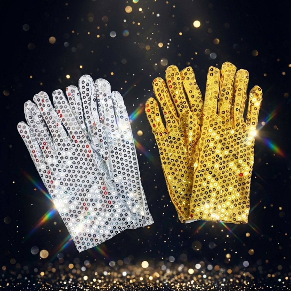 Neon fashionable gloves for adults