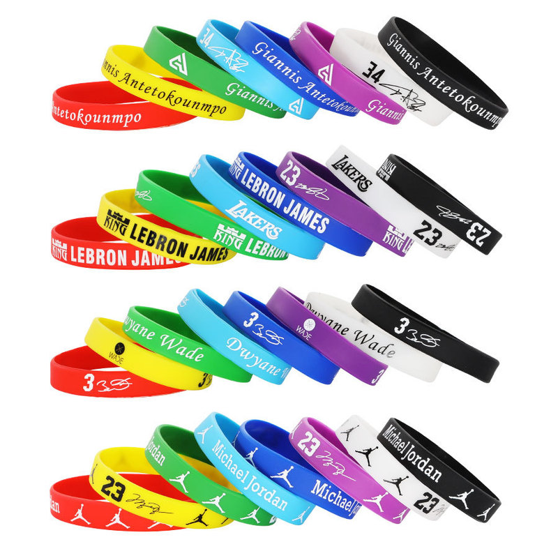 Cross-border Sports Bracelet Kobe James Owen Durant Silicone Bracelet Harden Fans Supplies Basketball Bracelet