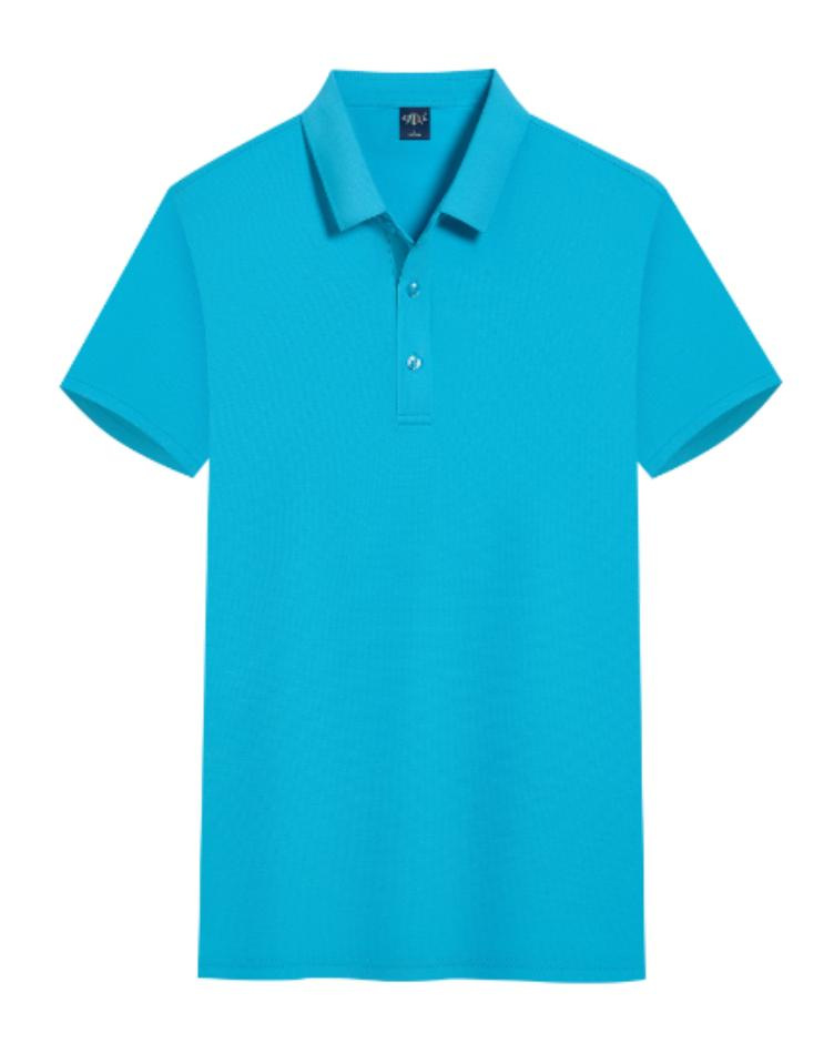 Camiseta de manga corta verano nuevo estilo elástico transpirable y agradable para la piel hombres negocios camisa POLO de manga corta estilo caliente de comercio exterior