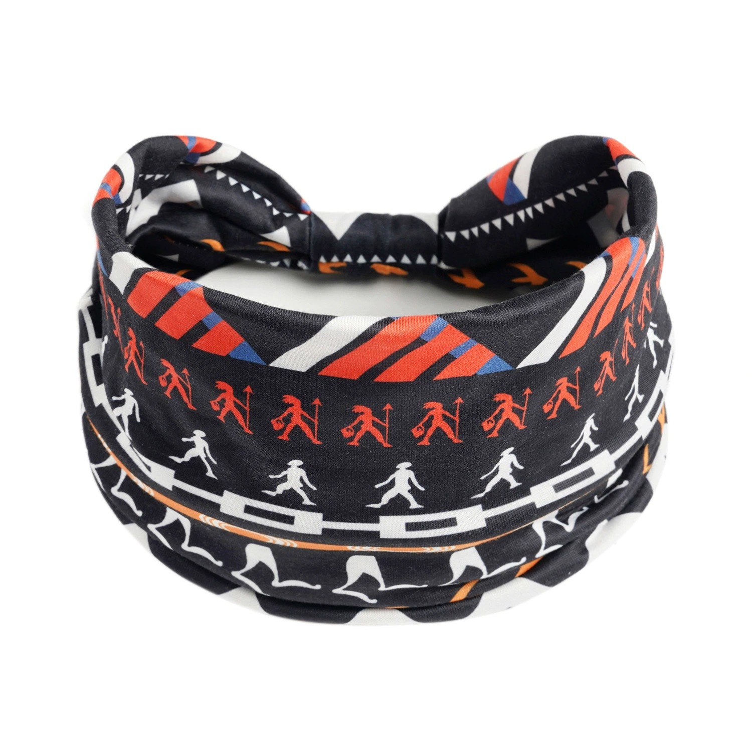 Europa y América nueva impresión elástica deportiva correa de cabello damas banda ancha correa de cabello turbante retrógrado joyas para el cabello de yoga
