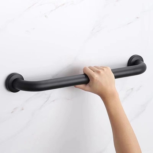 Bathroom safety handrails, bathroom toilets, elderly non-slip barrier-free handrails, stainless steel painted black stair railings