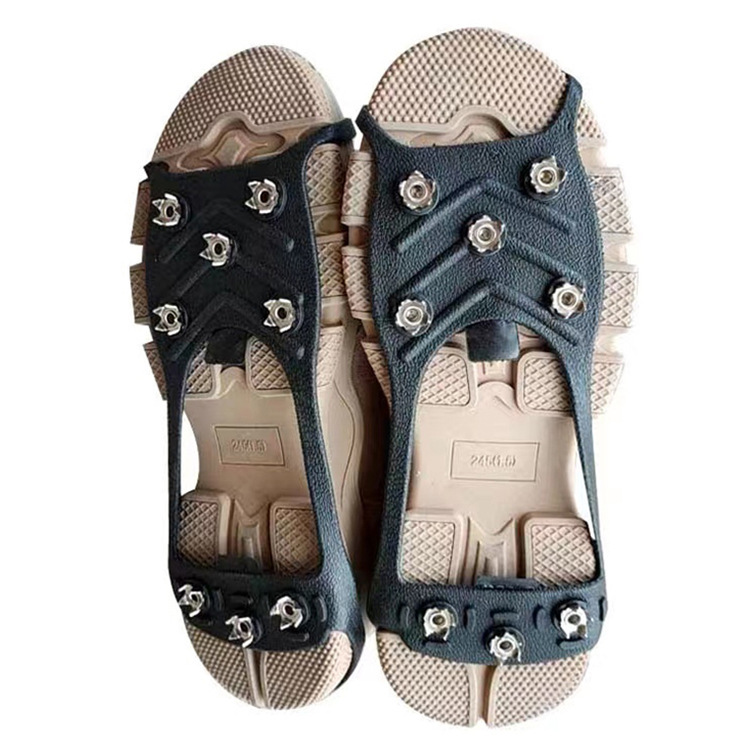 Snow Ice Claw Non-slip Shoe Cover Eight-tooth Silicone Ice Claw Outdoor Sports Nail Simple Mountaineering Shoes Ice Grab Factory in stock
