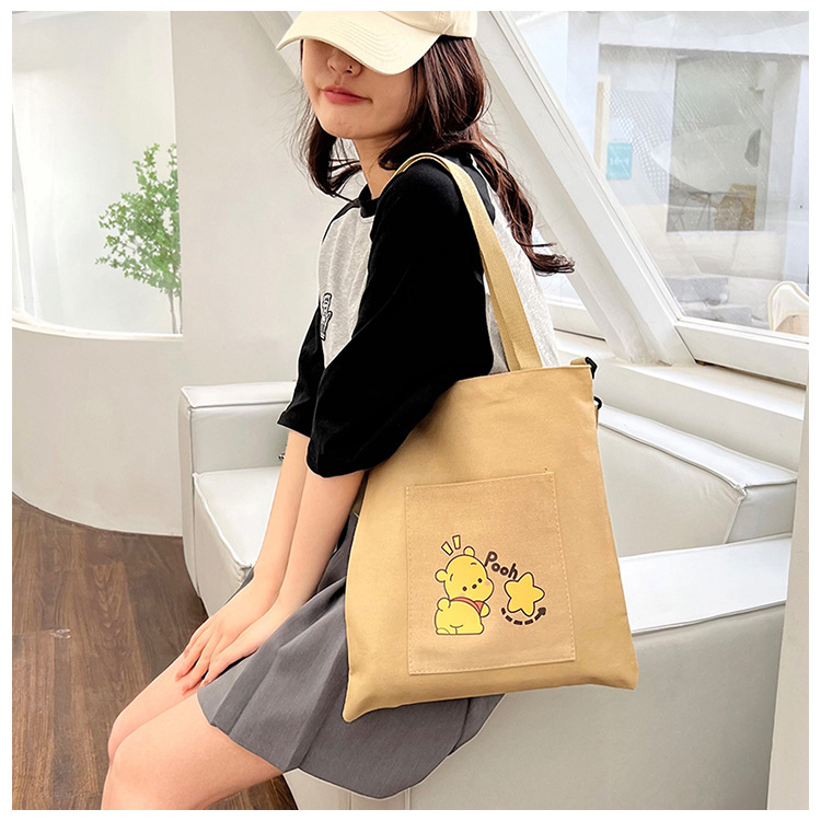New high-appeartion-level hand-held tote bags are selling well, large-capacity single-shoulder crossbody bags, and wholesale canvas bags for junior and senior high school students undefined