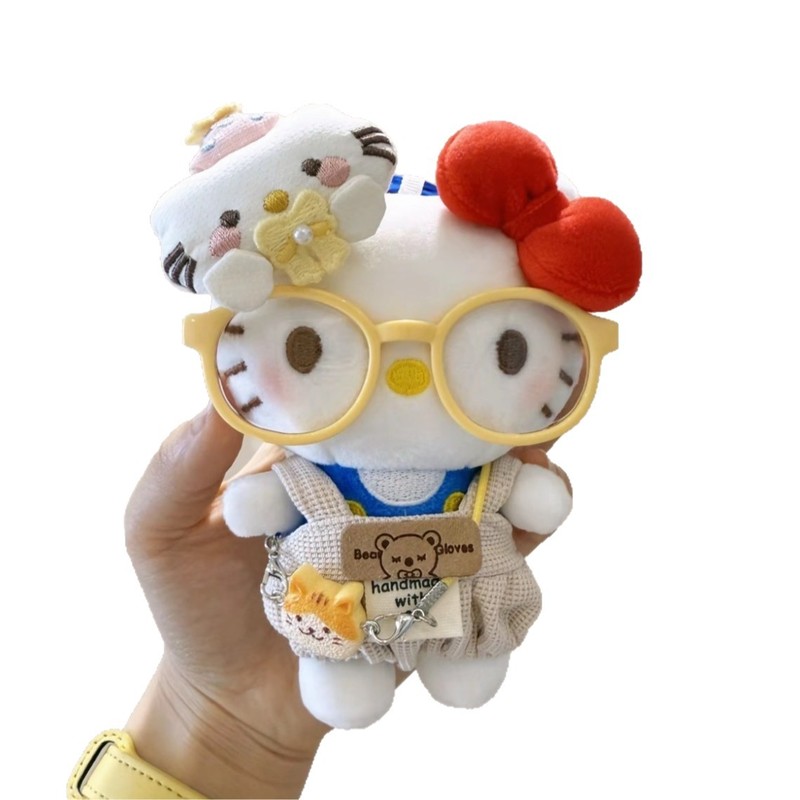 【正版】可爱HelloKitty巧克力棒甜心kt猫毛绒公仔包包挂件送女友|undefined