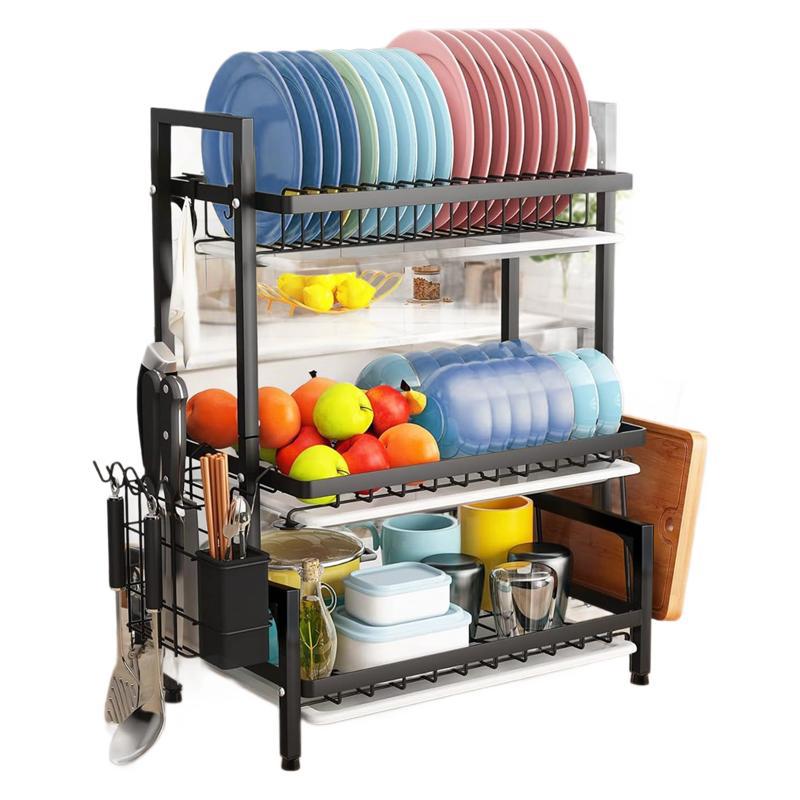 Fabricantes al por mayor 75L lavavajillas de gran capacidad lavavajillas de tres capas lavavajillas de platos de cocina de encimera de platos de extracción de drenaje