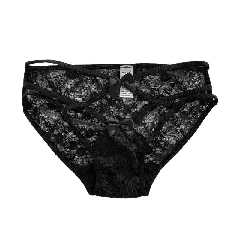 Женские кружевные стринги с сеткой, низкая талия, прозрачные, ажурные (one size)