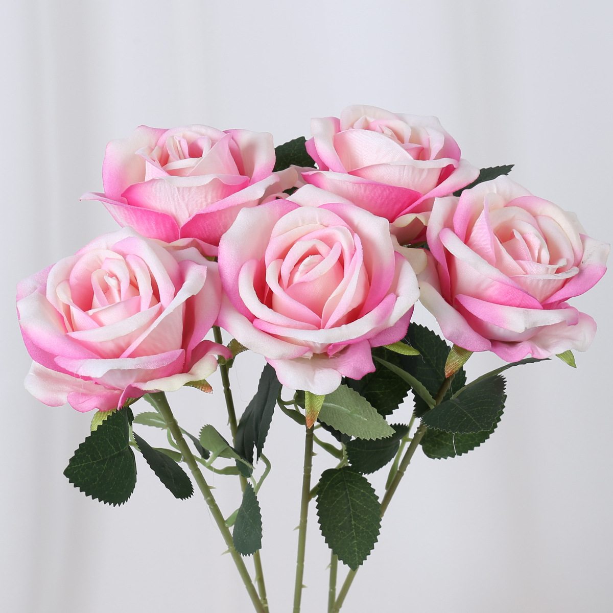 싱글 로즈(플란넬) 다크 핑크