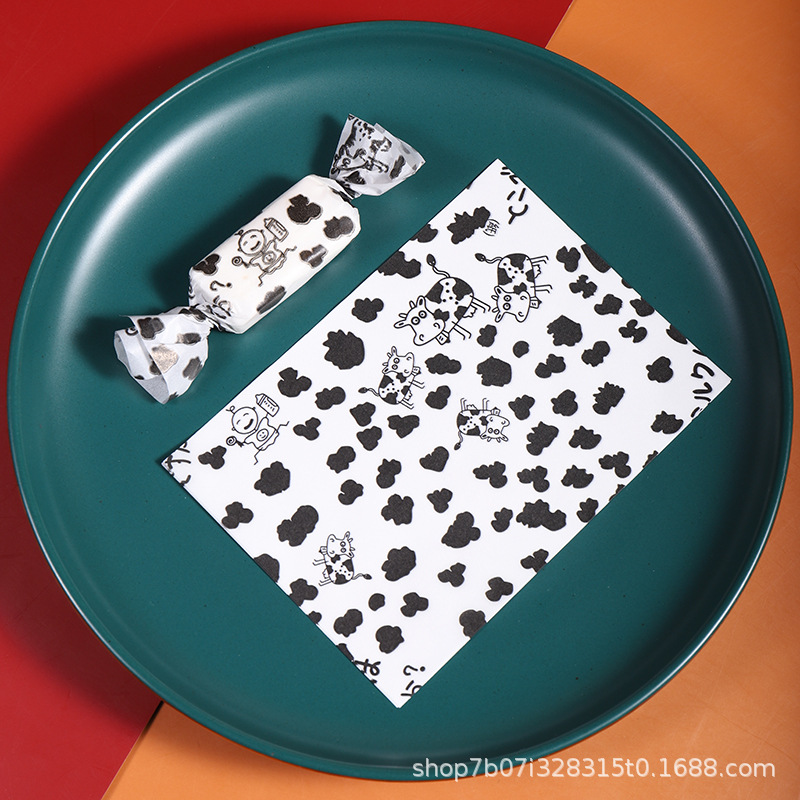 Papel de embalaje de papel de turrón embalaje de papel de caramelo embalaje de papel de turrón papel de caramelo de arroz glutinoso 100 piezas