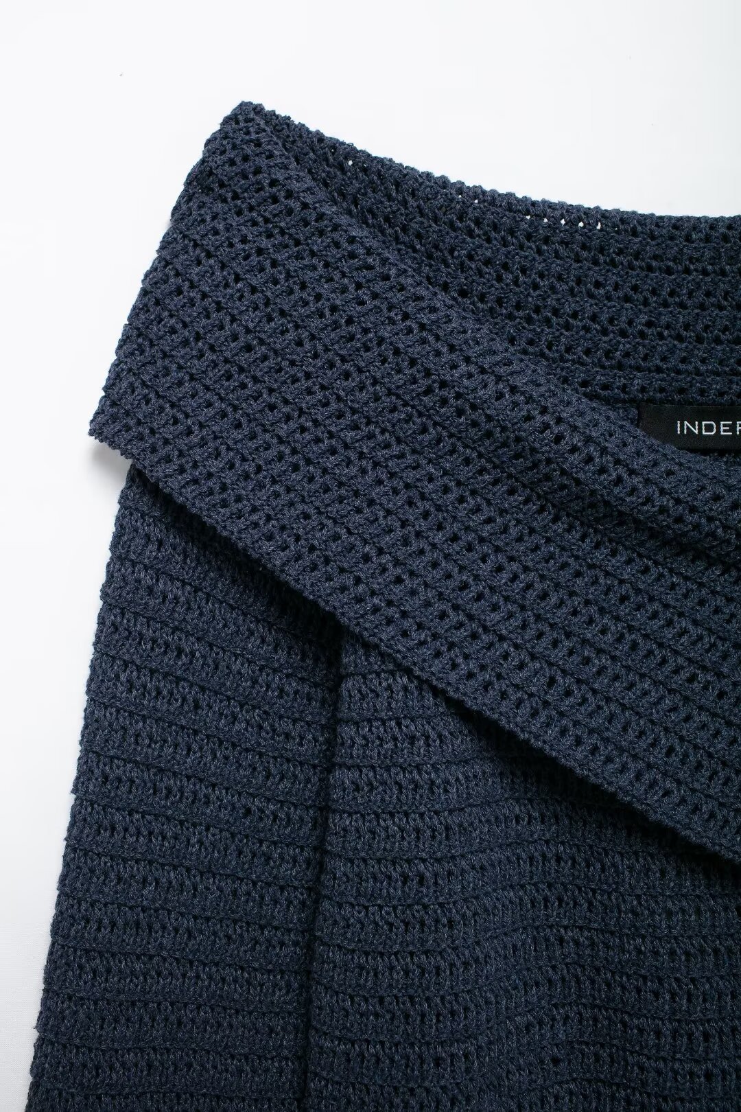 Women's clothing 2024 autumn and winter new street fashion one neck sweater knitted top_voghion.com