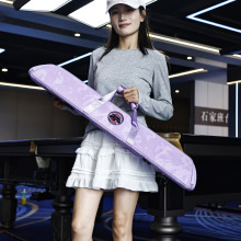 跨境软包台球杆包1/2球杆PU防水面料单肩手提包6孔桌球台球专用