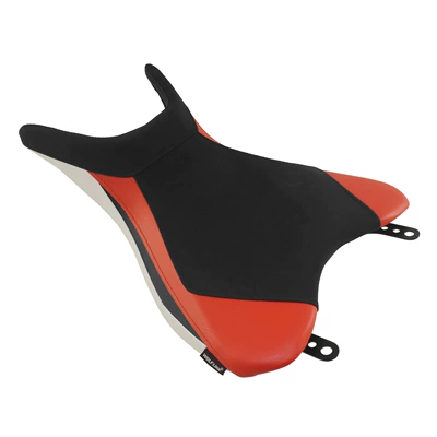Cushions, Front Mudguard, Fuel Tank – Motorcycle cushion - front-seat-cushion-red-and-white