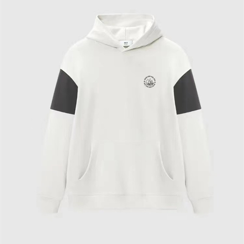 하이지아 컷 라벨 남자 가을 뉴 후드 콘트라스트 컬러 스웨터 착용 편안한 올 매치 남자