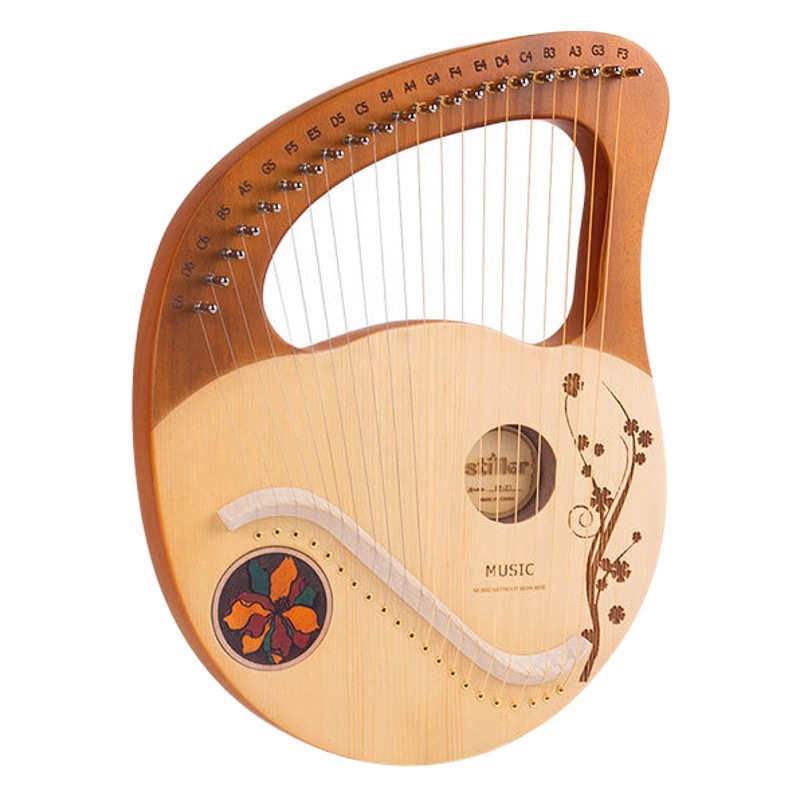 Arpa de 21 cuerdas Lira portátil Lira 21 tonos pequeño piano Lira instrumento musical clásico para principiantes en stock