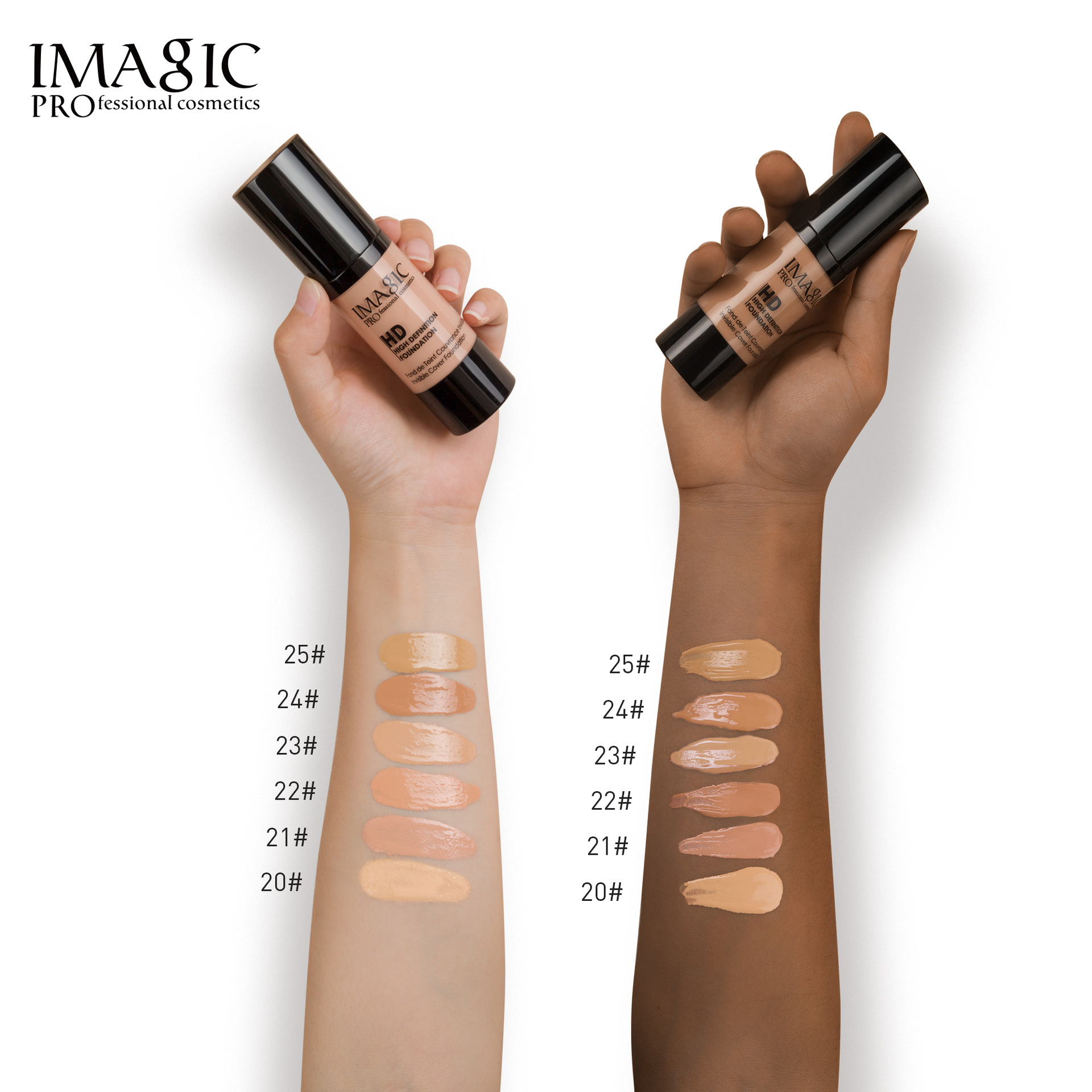IMAGIC Lightweight Concealer Foundation Liquid Concealer Brightens Skin Color Waterproof Oil Control Foundation BB Foreign Trade Makeup 2