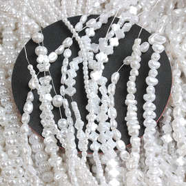 百款ABS异形高亮仿珍珠巴洛克小碎银 小豆子 四叶草 蝴蝶珍珠配件