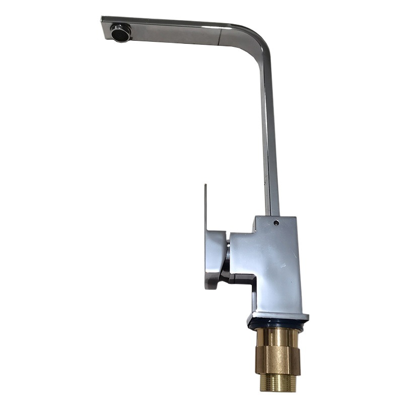 Grifo Monomando Giratorio para Fregadero de Cocina de Aleación de Zinc para Agua Fría y Caliente