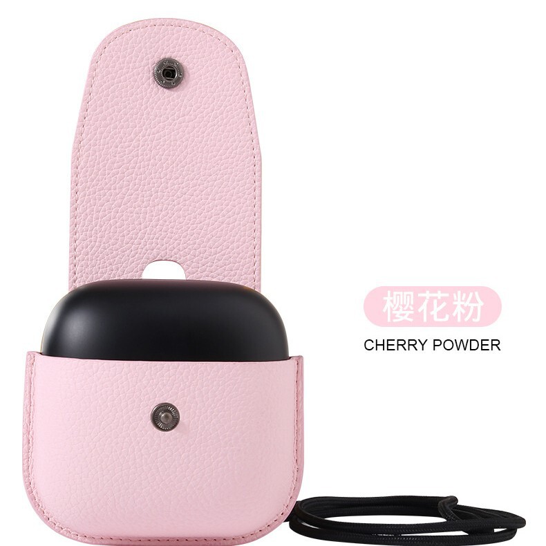 suitable for beats bluetooth headset leather case beats powerbeats pro storage box with lanyard clasp