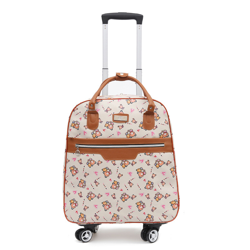 Bolsa de viaje de tracción ligera portátil de viaje corto de viaje de negocios de gran capacidad de embarque bolsa de embarque rueda universal caja flexible con ruedas