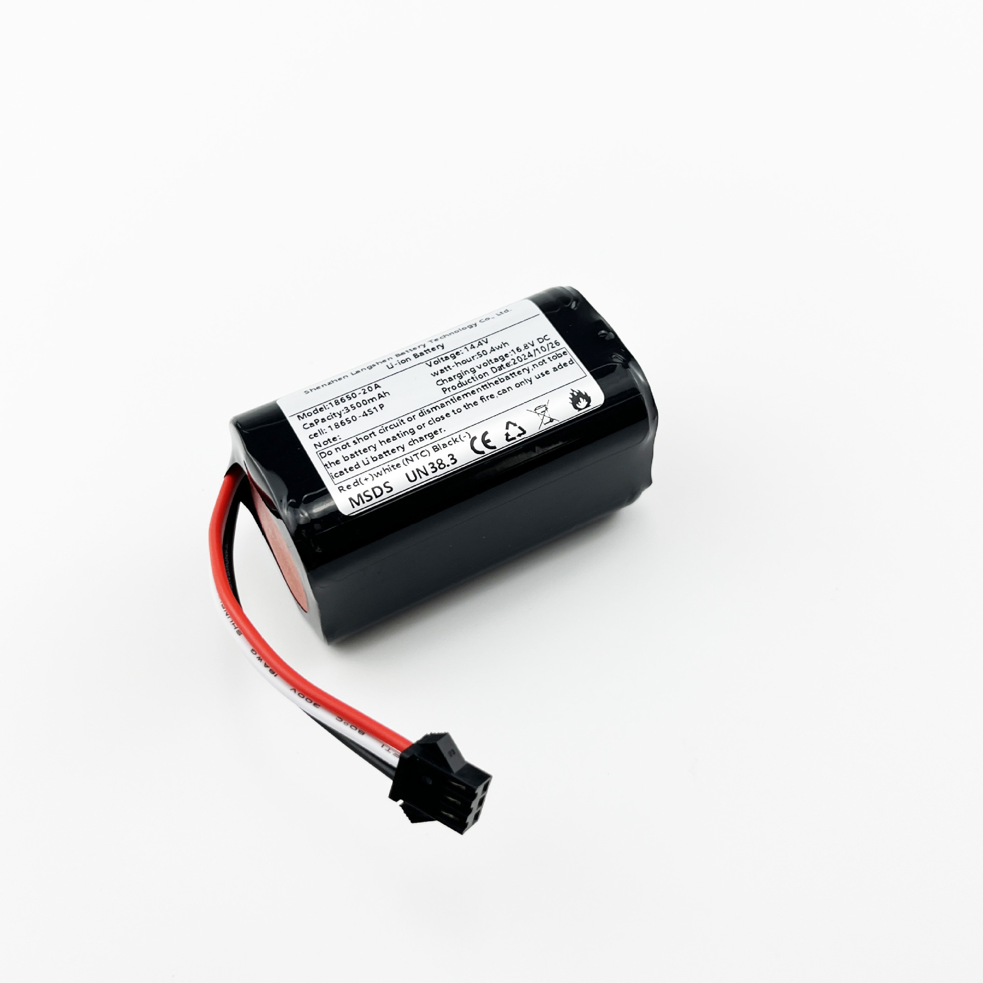 Yiyi 18650 리튬 배터리 팩-14.4V3500mAh 4 조합 Tian 모양