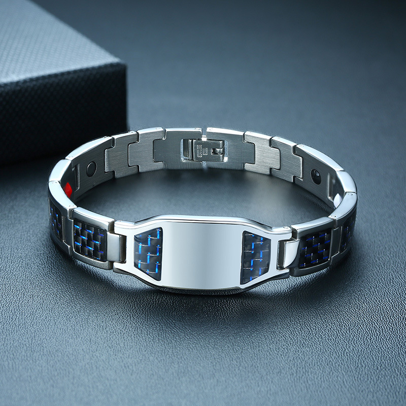 Mode Kreuzen Titan Stahl Armbänder Überzug Edelstahl Armbänder display picture 3