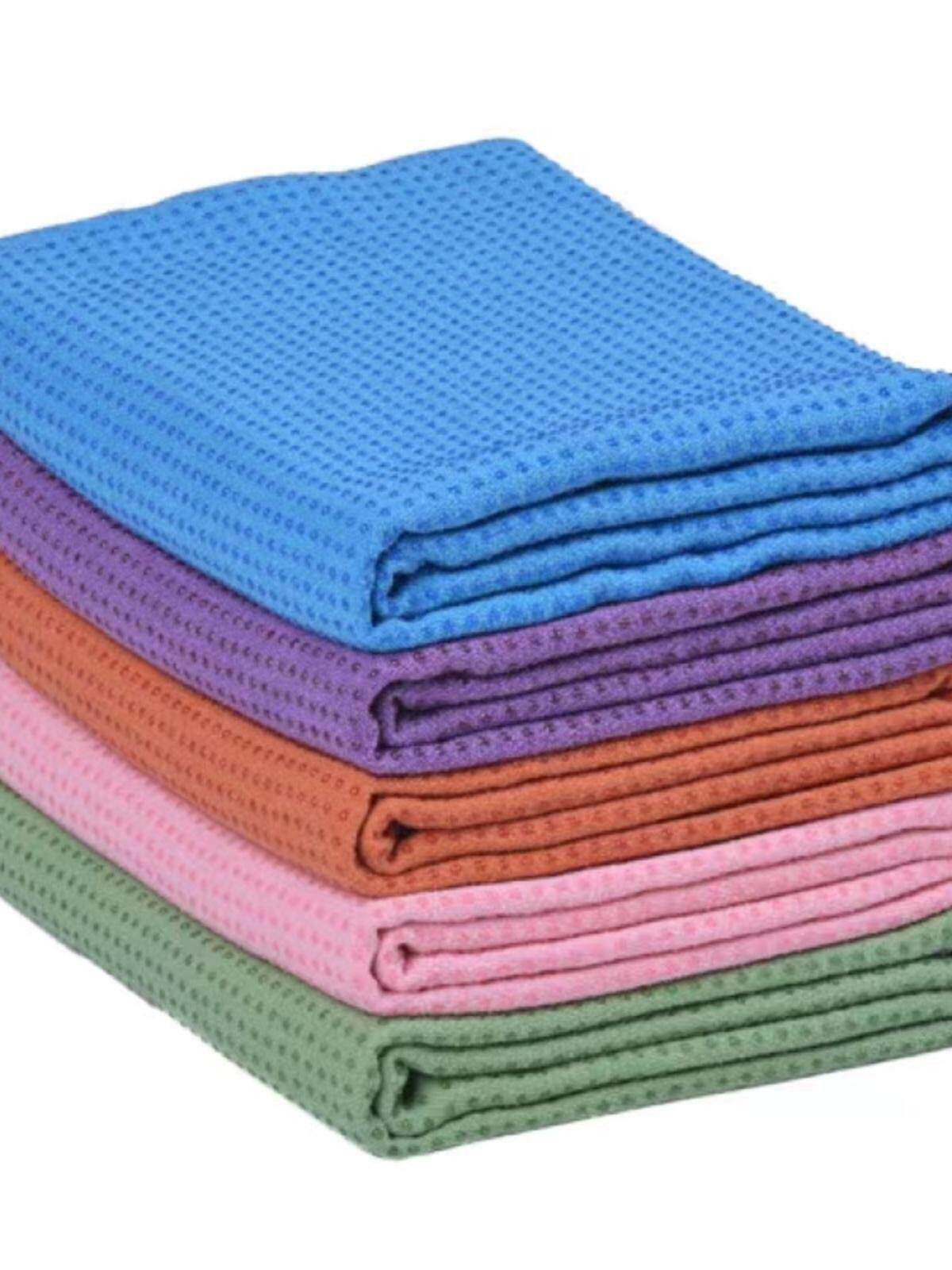 Household Yoga Blanket Towel, Sweat-Absorbent, Non-Slip, Portable Mat Towel, Yoga Rest Blanket for Beginners