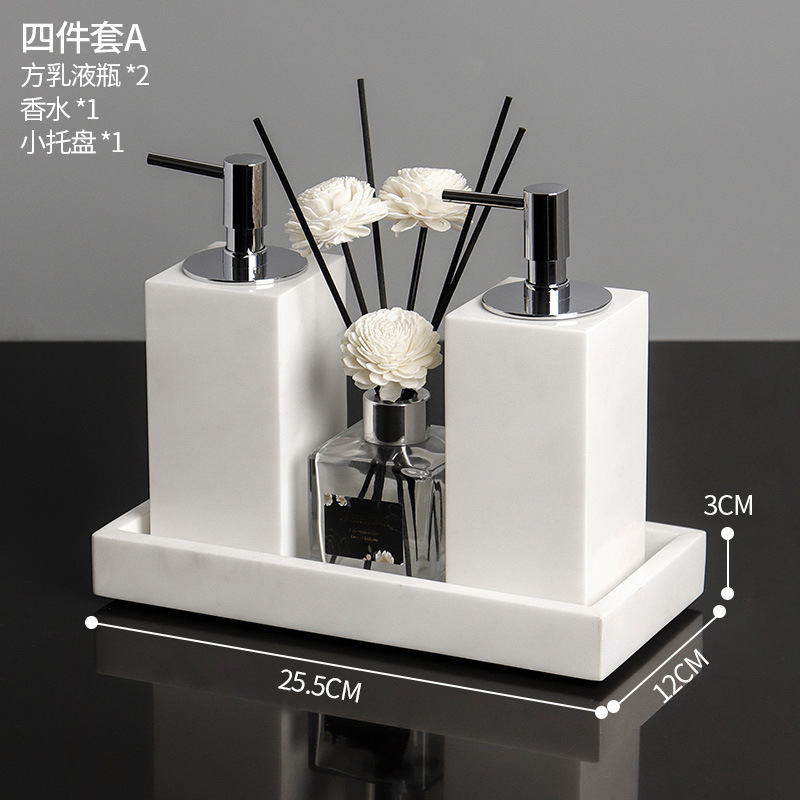 Juego de cuatro piezas Lake Blue Jazz White A