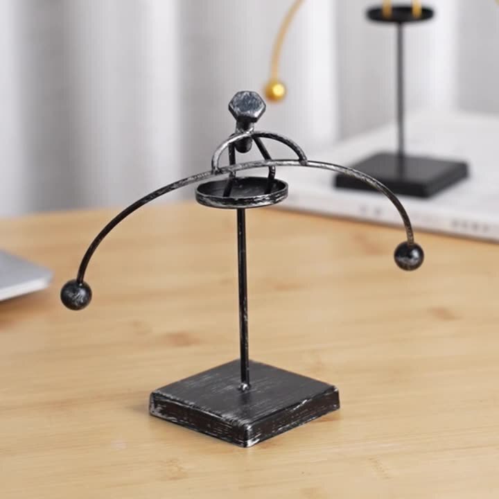 Cross-border tumbler balance small iron man creative Newton ornaments office work decompression adult decompression artifact