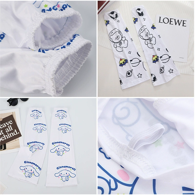 Summer gloves, megaphone, brand sleeves, silk cute protection sleeve solar-powered, Korean style, plus size